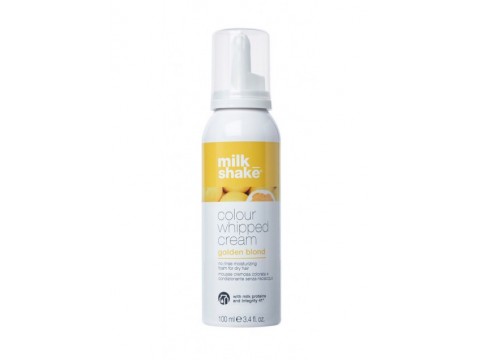 MILK_SHAKE Colour Whipped Cream Gold Blond Kondicinuojančios Dažančios Putos Plaukams 100 ml